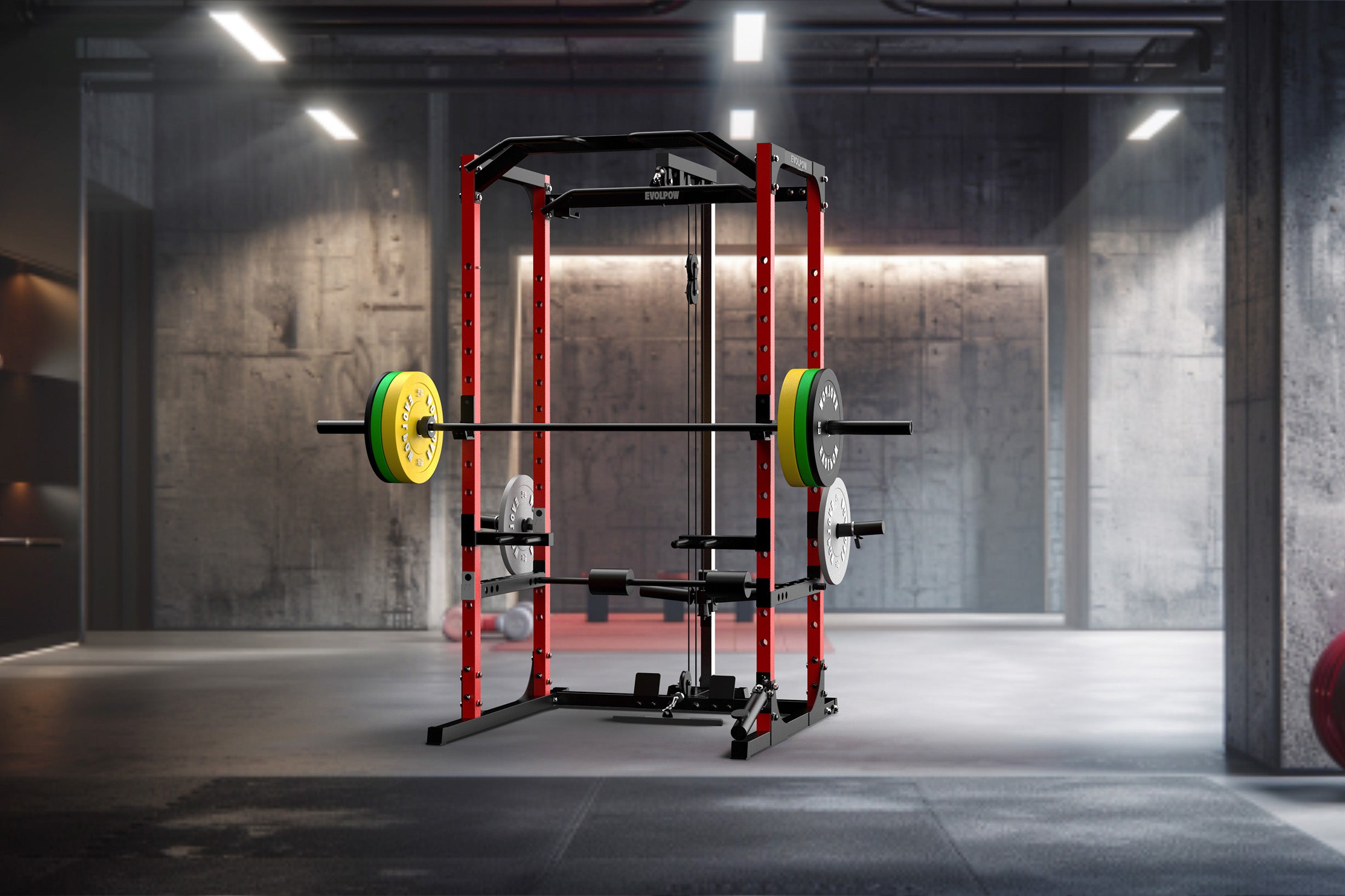 EVOLPOW P2A Brute All-in-One Power Rack Home Gym - For Beginner ...