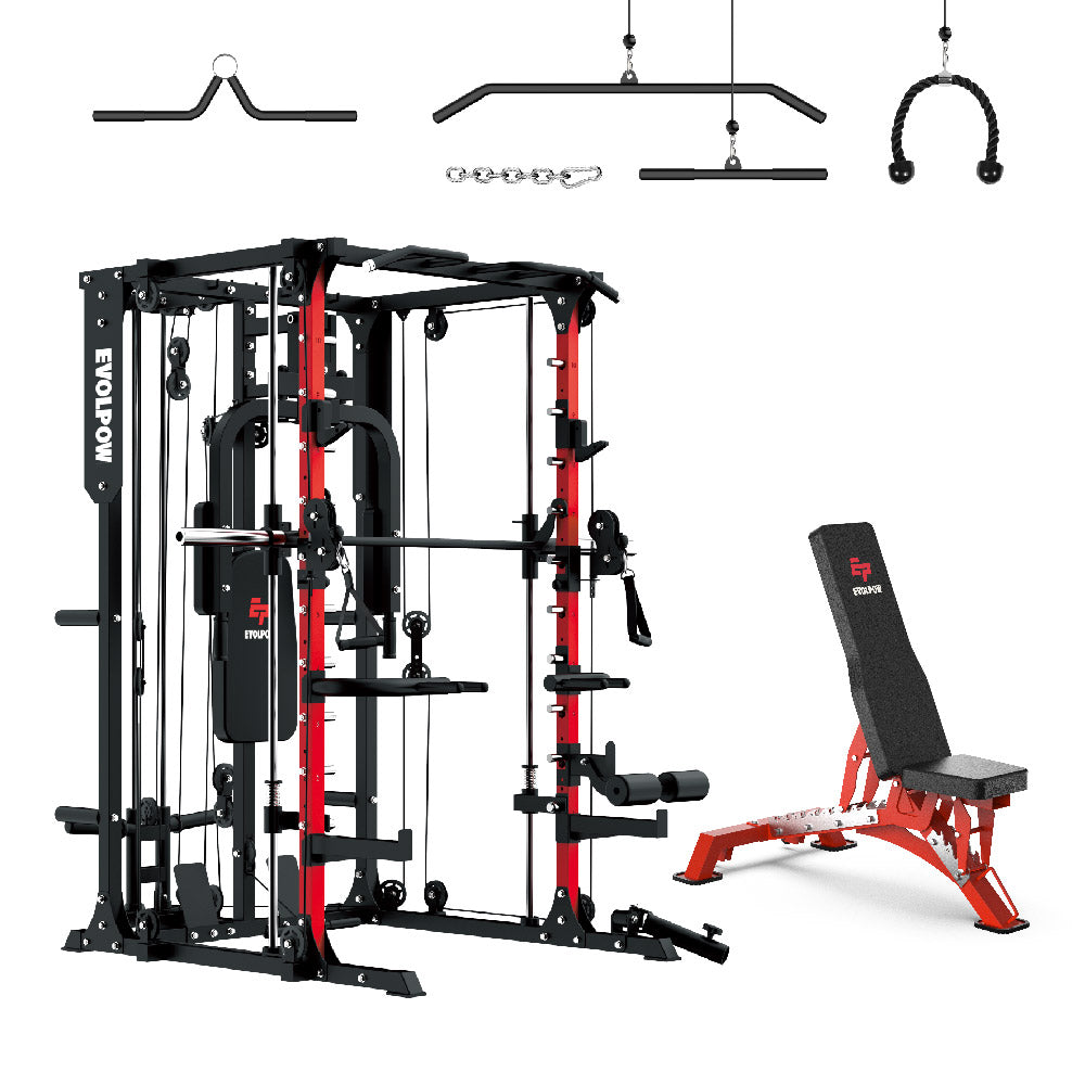 EVOLPOW M2A Brute All-in-One Smith Machine Home Gym