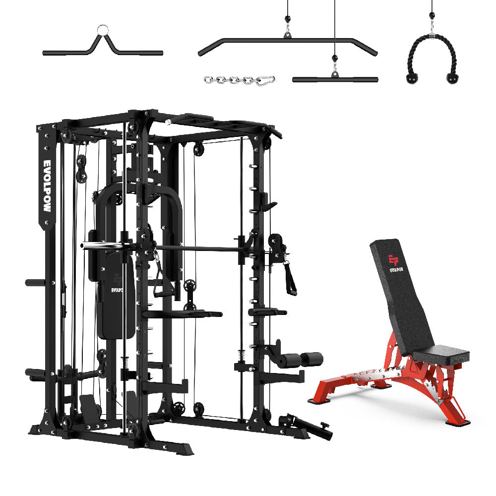 EVOLPOW M2A Brute All-in-One Smith Machine Home Gym