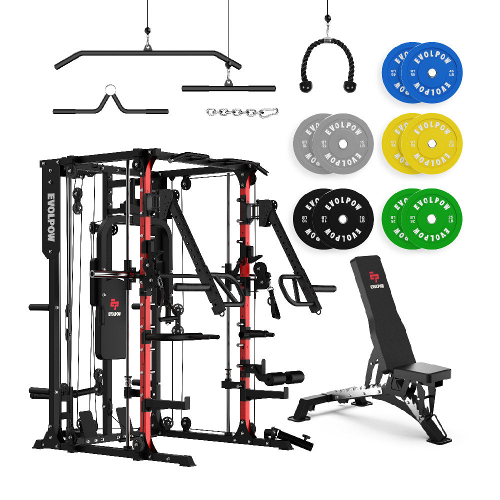 EVOLPOW M2A Brute All-in-One Smith Machine Home Gym