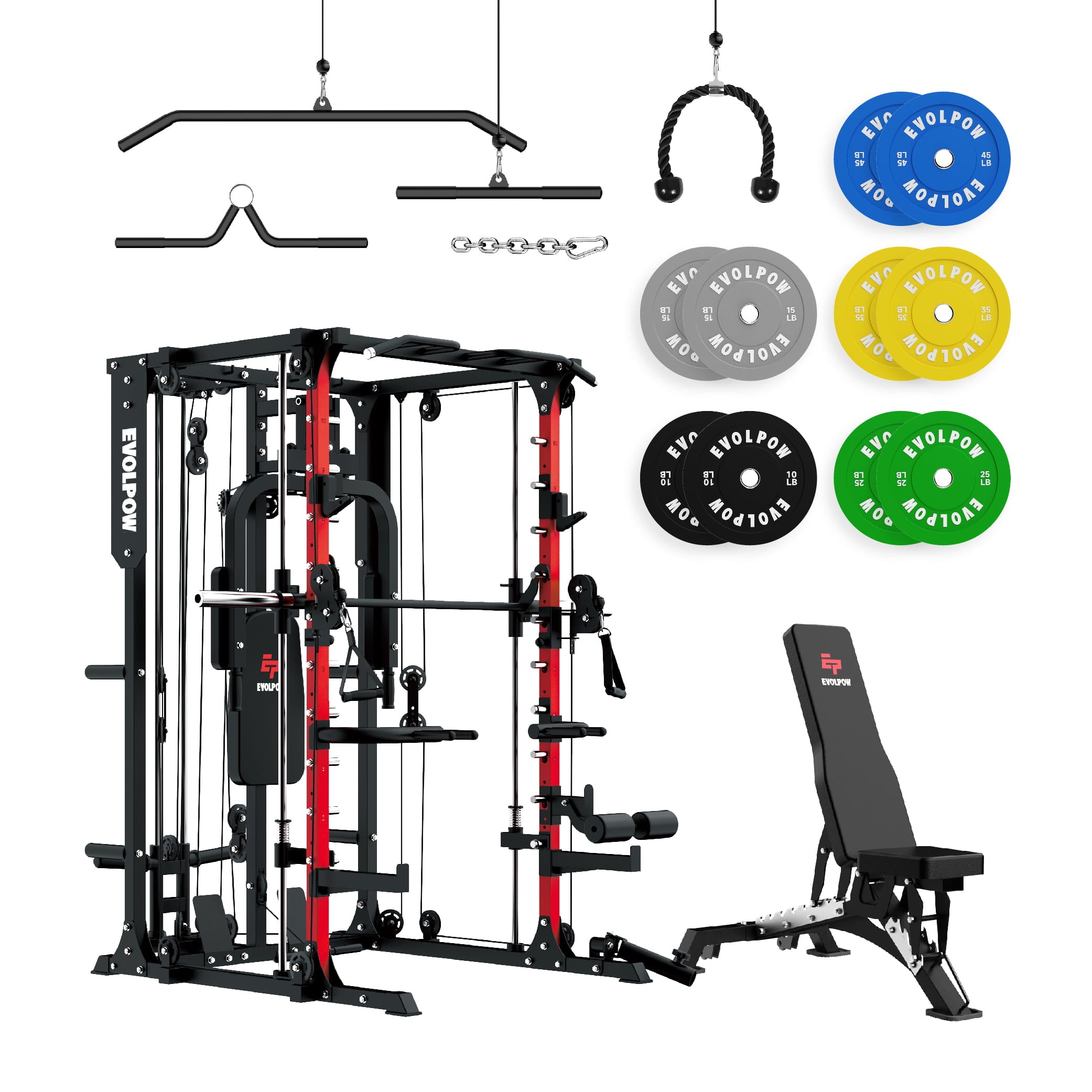 EVOLPOW M2A Brute All-in-One Smith Machine Home Gym