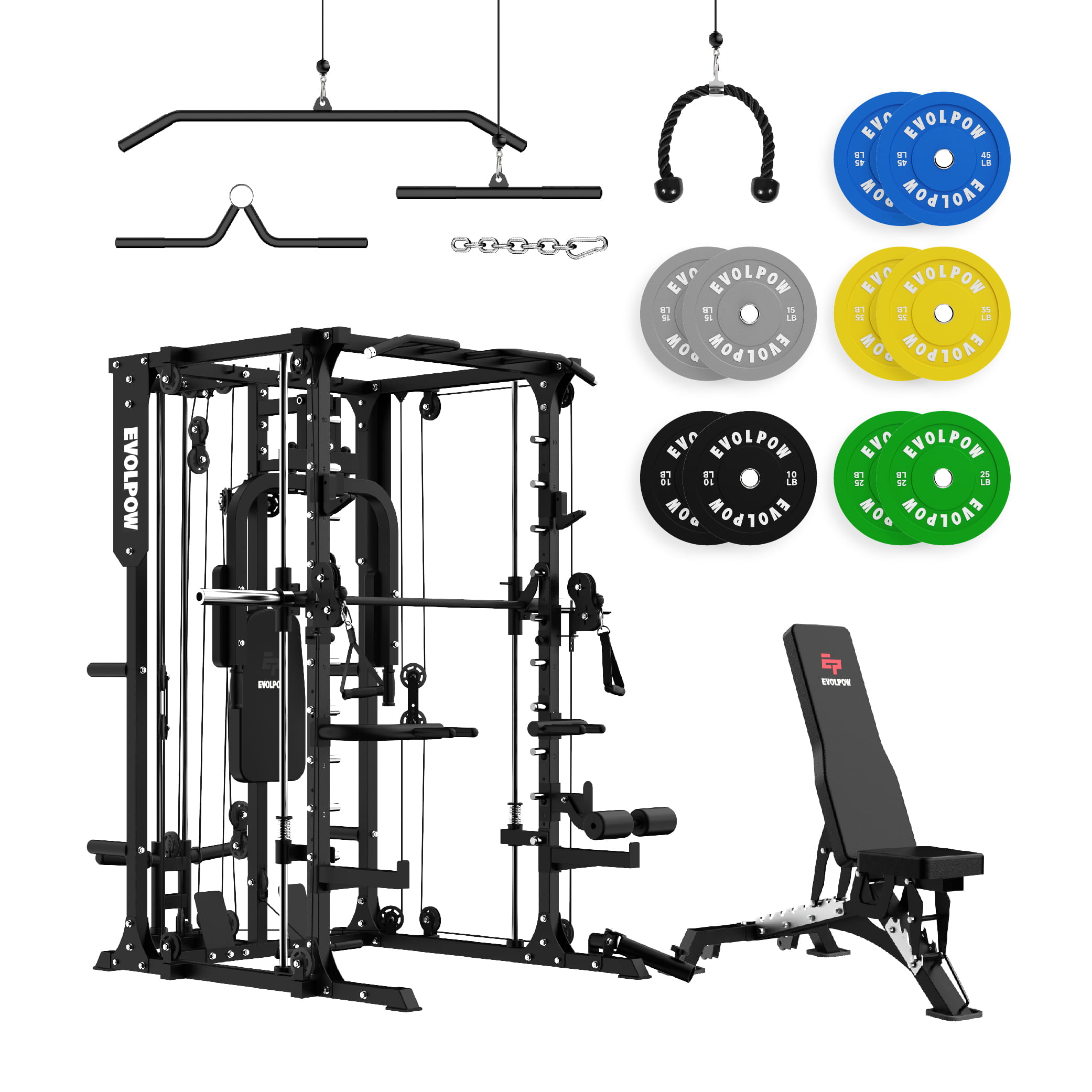 EVOLPOW M2A Brute All-in-One Smith Machine Home Gym