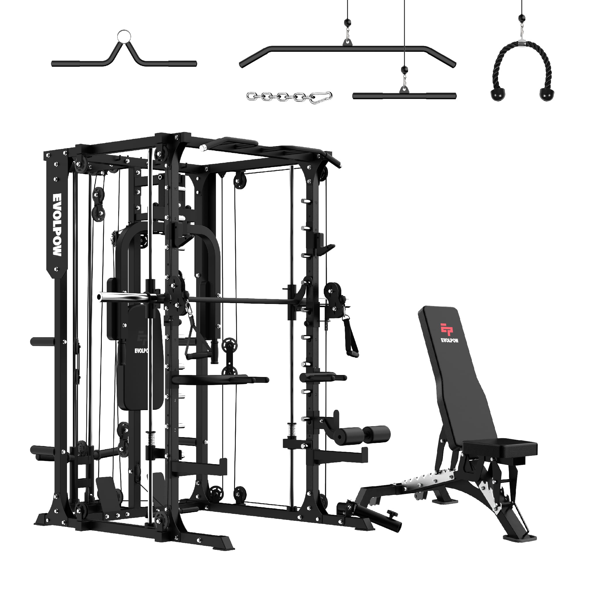 EVOLPOW M2A Brute All-in-One Smith Machine Home Gym