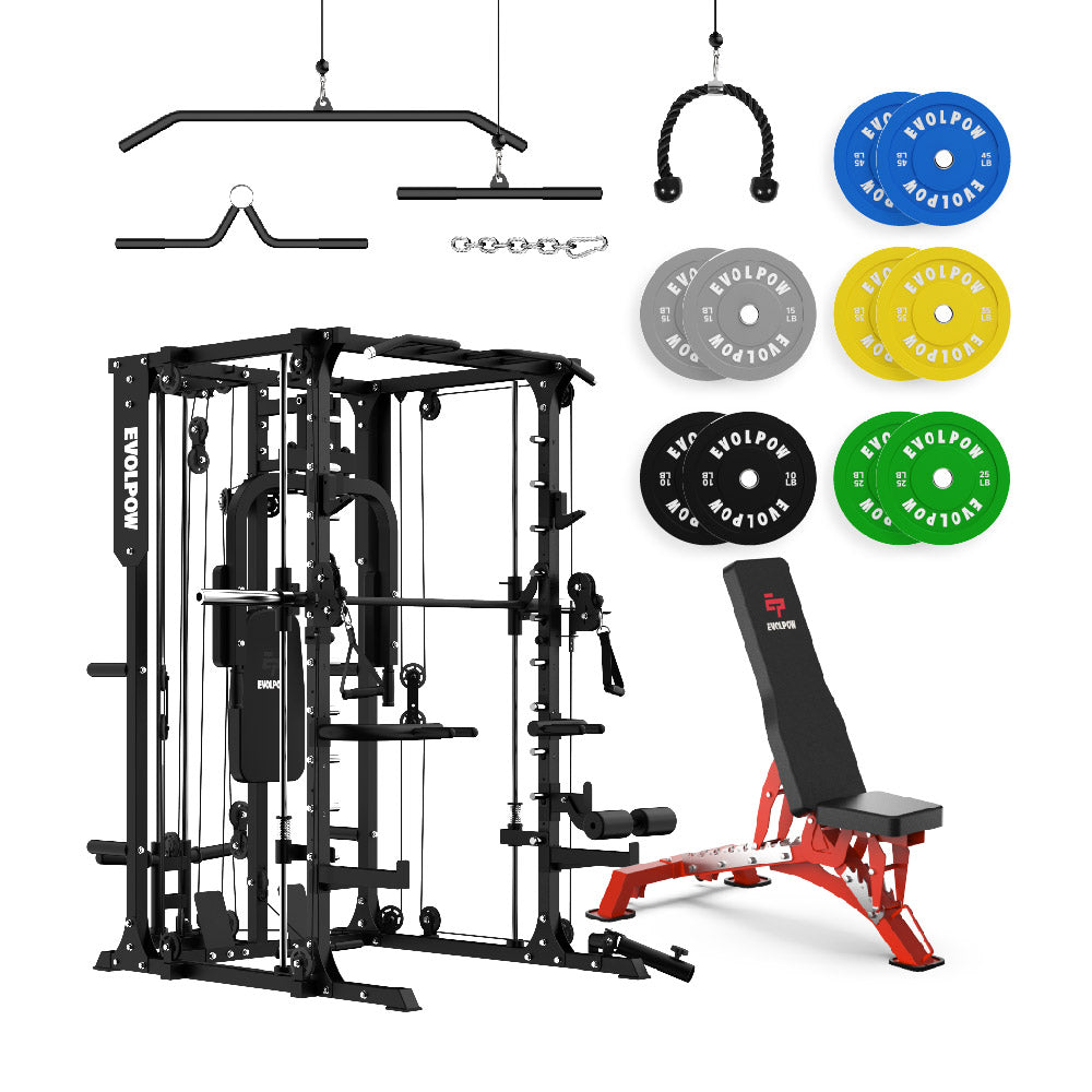 EVOLPOW M2A Brute All-in-One Smith Machine Home Gym