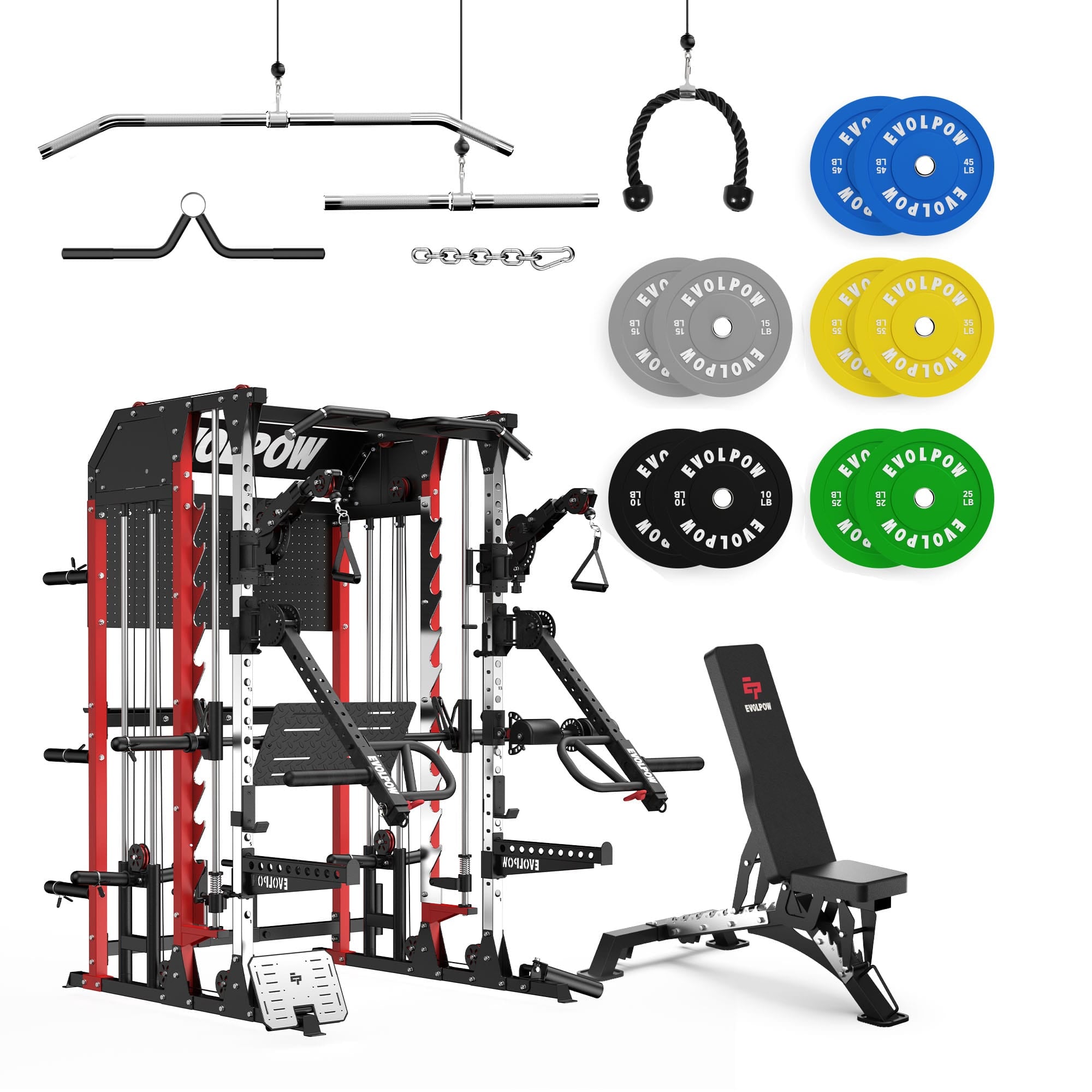 EVOLPOW M2B Pro Brute All-In-One Smith Machine Home Gym