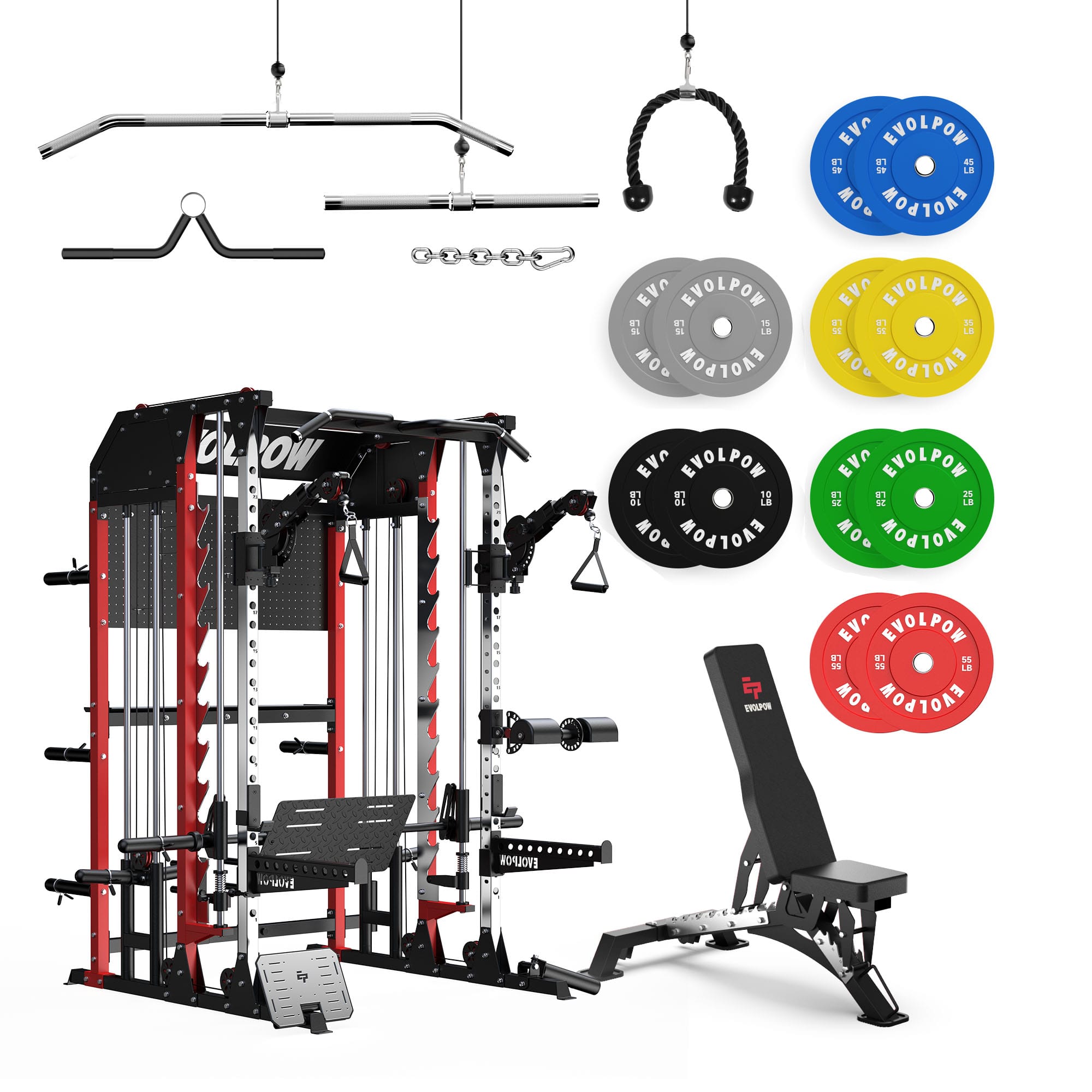 EVOLPOW M2B Pro Brute All-In-One Smith Machine Home Gym