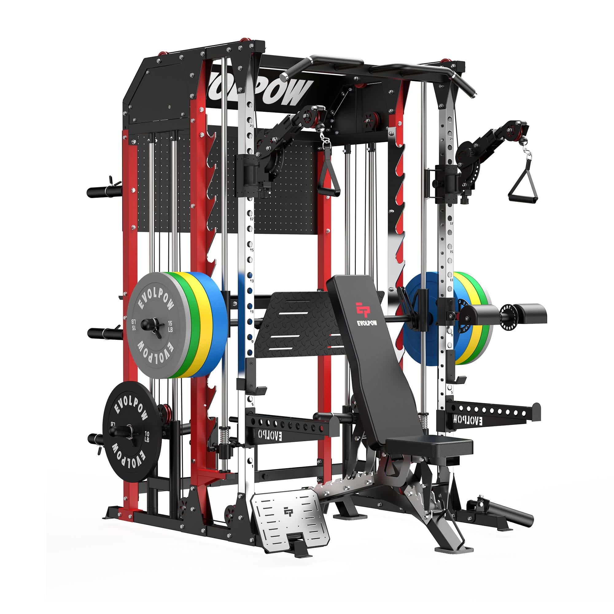 EVOLPOW M2B Pro Brute All-In-One Smith Machine Home Gym Package