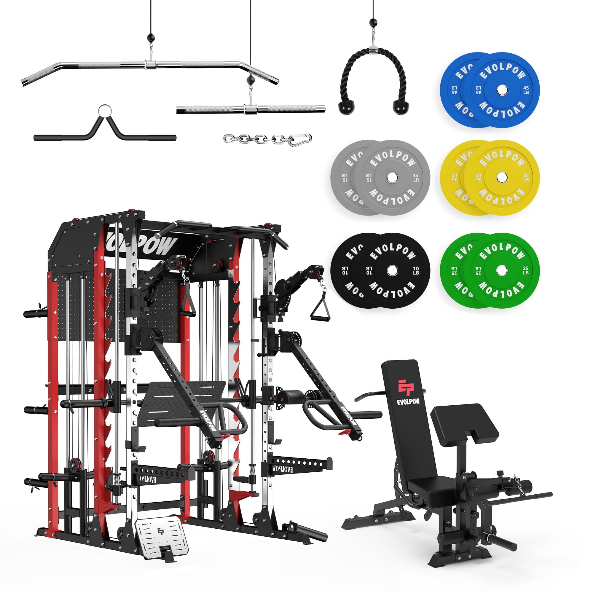 EVOLPOW M2B Pro Brute All-In-One Smith Machine Home Gym