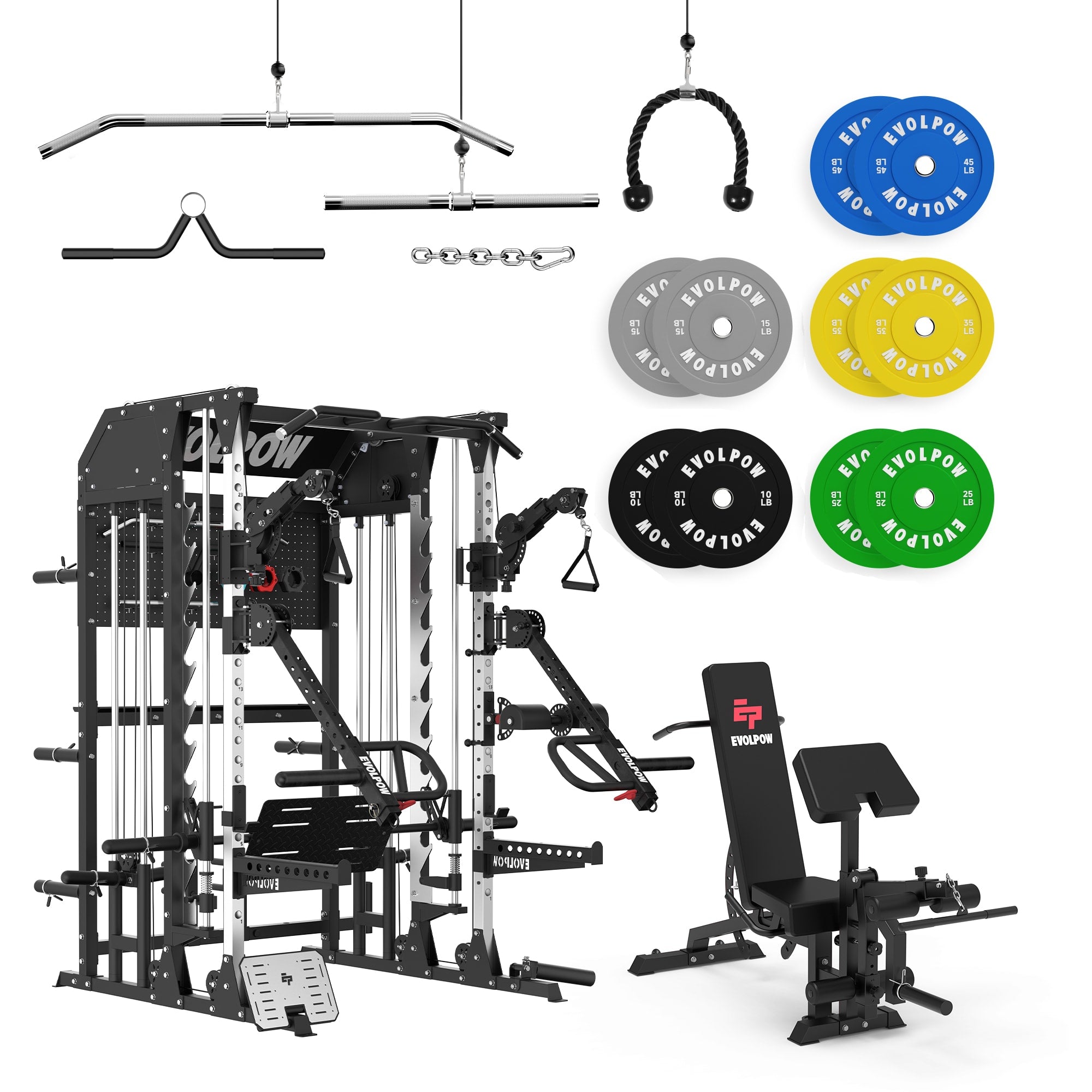 EVOLPOW M2B Pro Brute All-In-One Smith Machine Home Gym