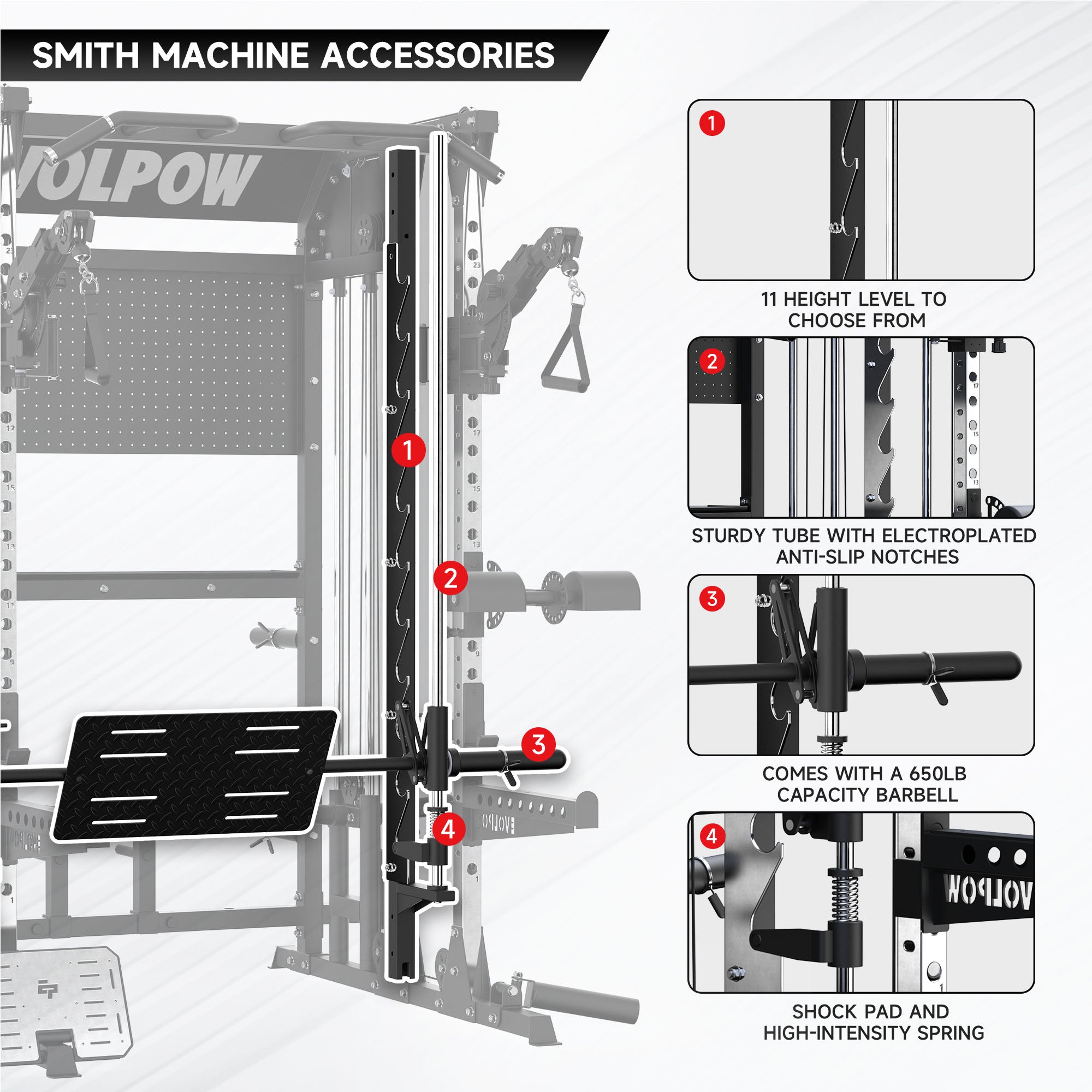EVOLPOW M2B Pro Brute All-In-One Smith Machine Home Gym