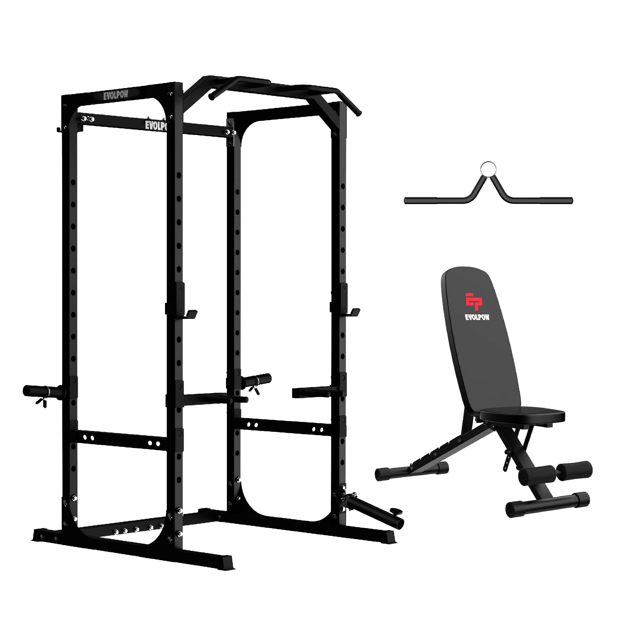 EVOLPOW P2A Brute All-in-One Power Rack Home Gym - For Beginner
