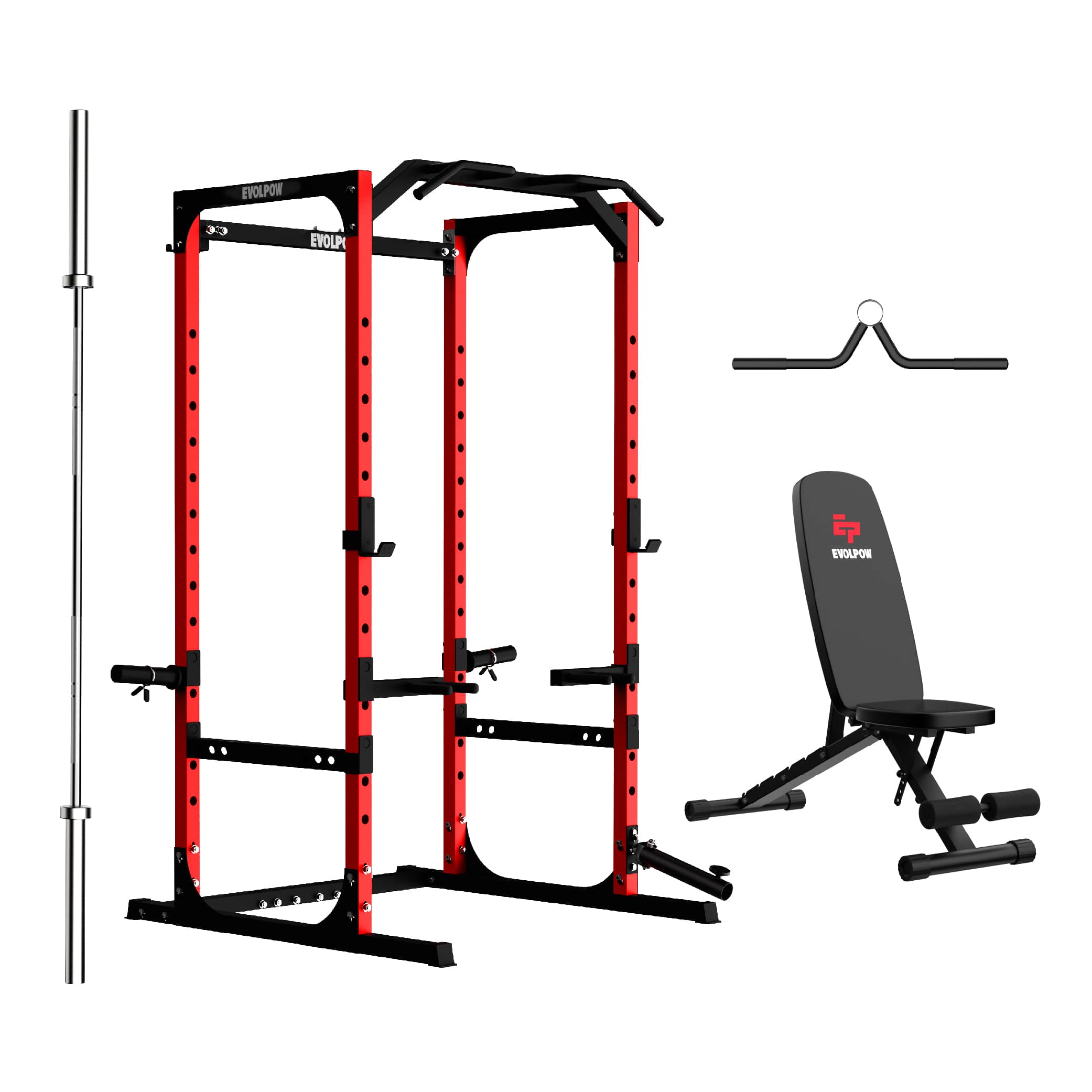 EVOLPOW P2A Brute All-in-One Power Rack Home Gym - For Beginner