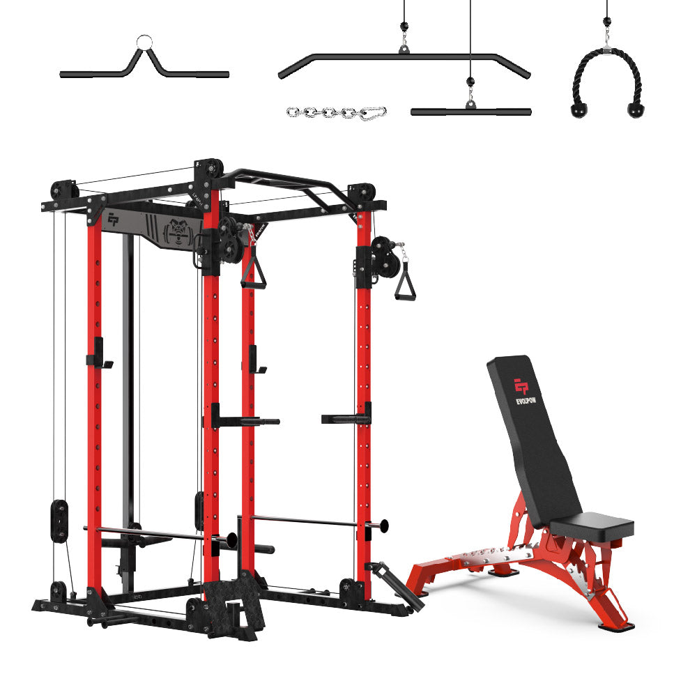 EVOLPOW P2D Brute All-in-One Power Rack Home Gym