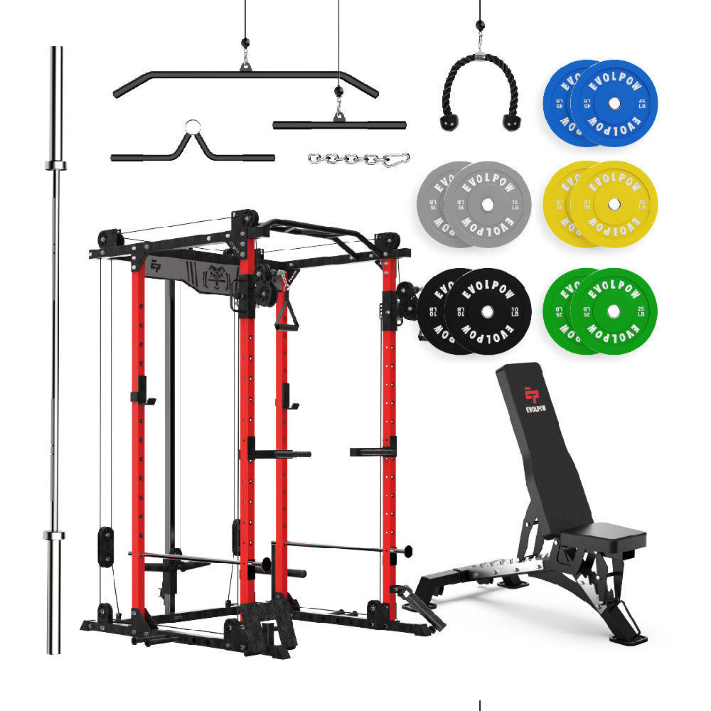 EVOLPOW P2D Brute All-in-One Power Rack Home Gym