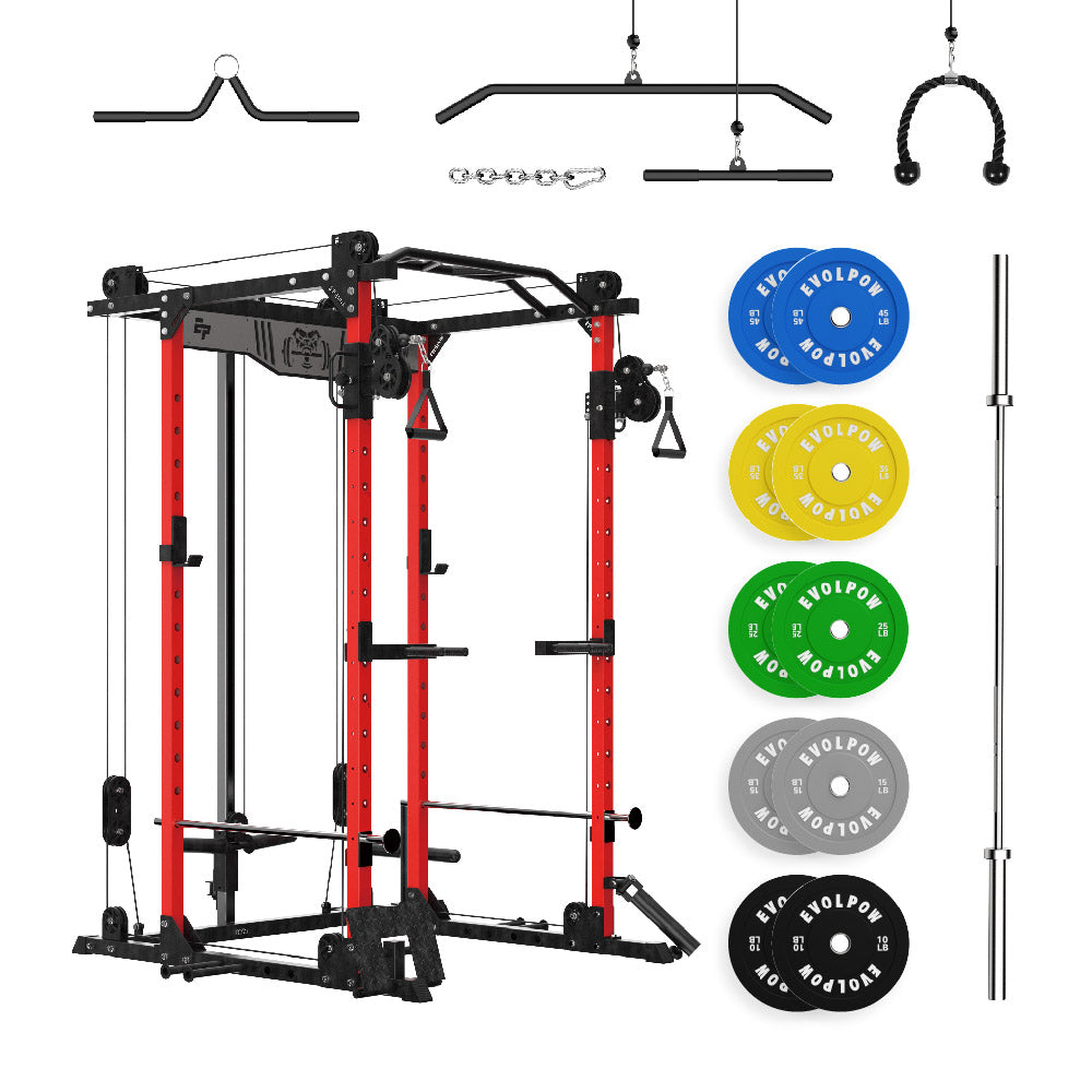 EVOLPOW P2D Brute All-in-One Power Rack Home Gym