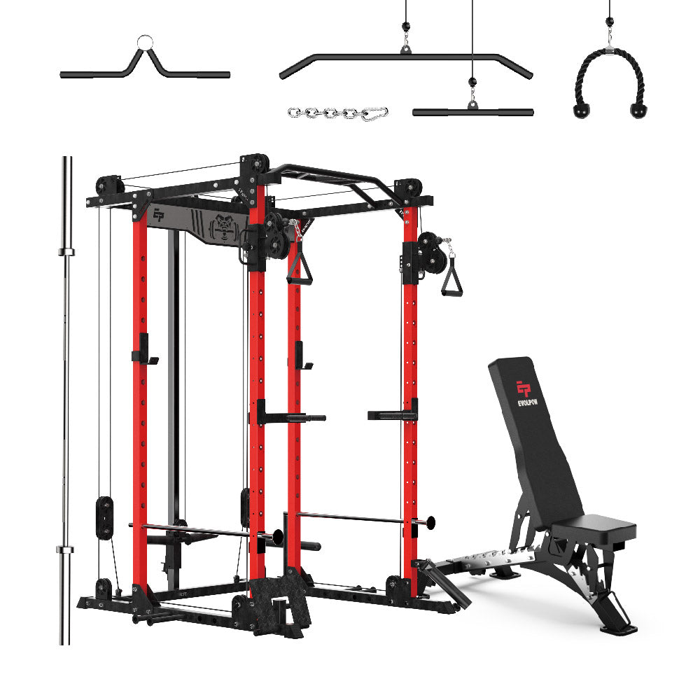 EVOLPOW P2D Brute All-in-One Power Rack Home Gym