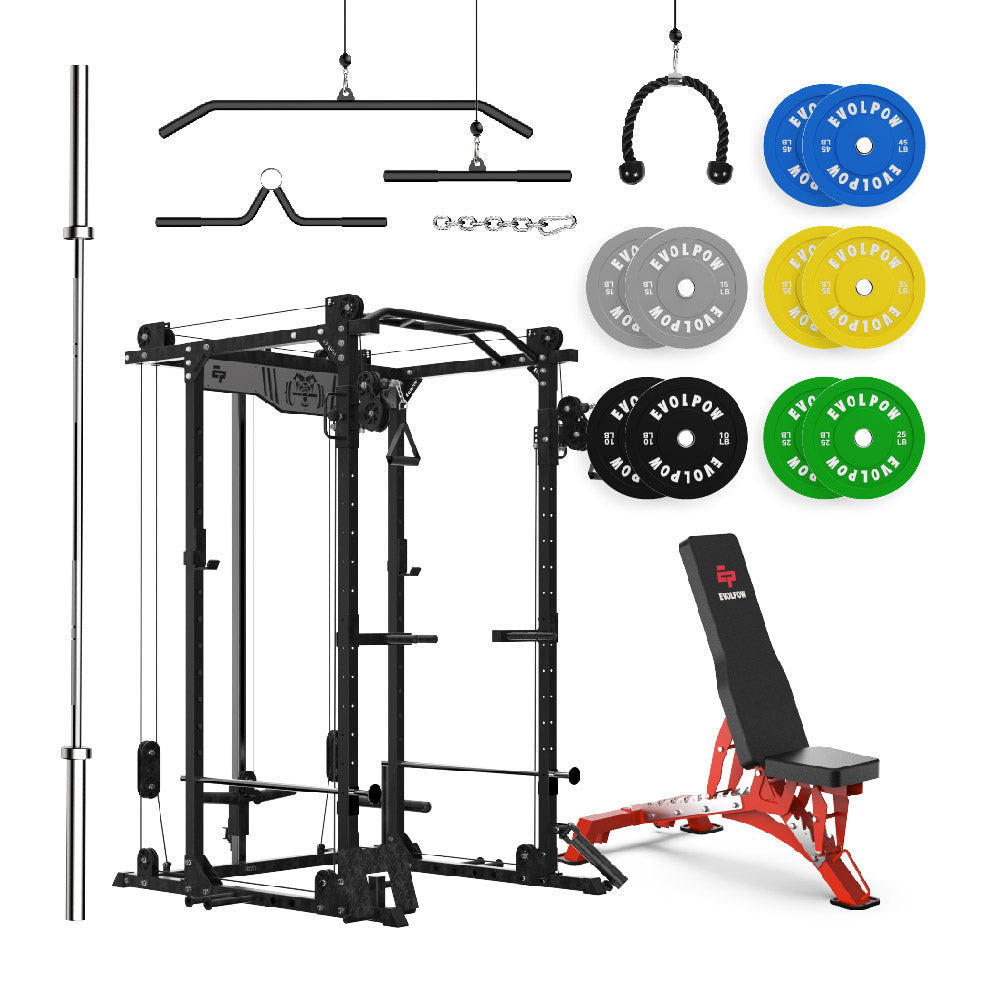 EVOLPOW P2D Brute All-in-One Power Rack Home Gym