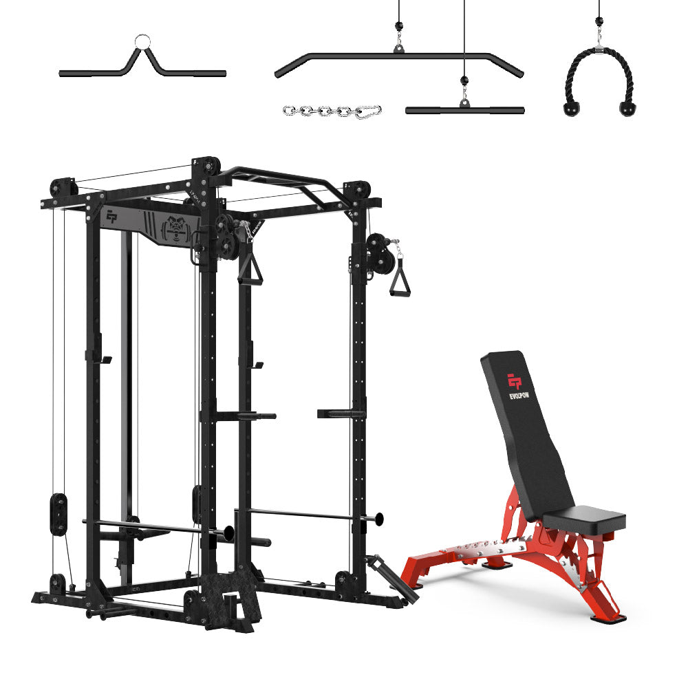EVOLPOW P2D Brute All-in-One Power Rack Home Gym