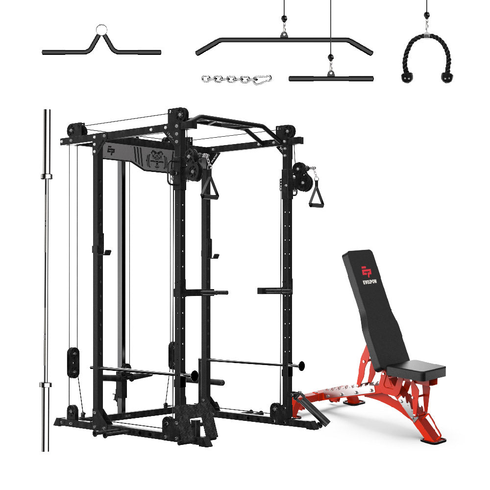 EVOLPOW P2D Brute All-in-One Power Rack Home Gym