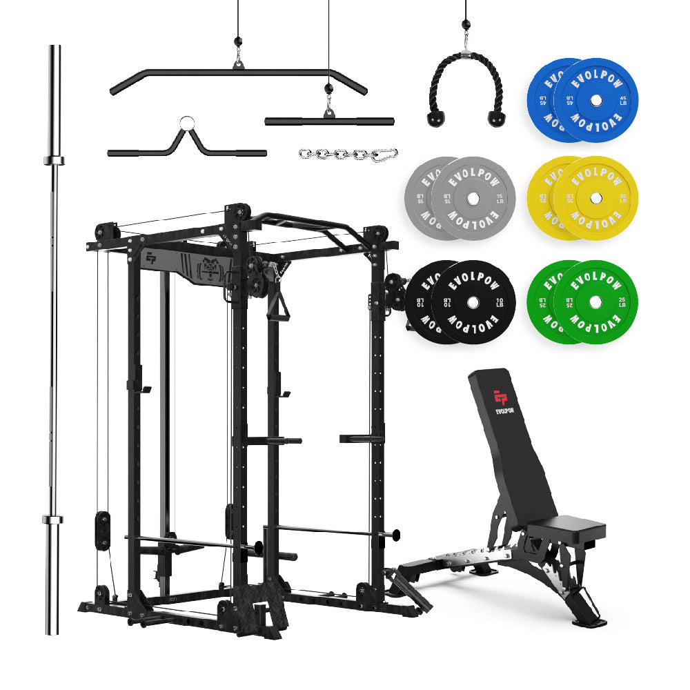 EVOLPOW P2D Brute All-in-One Power Rack Home Gym