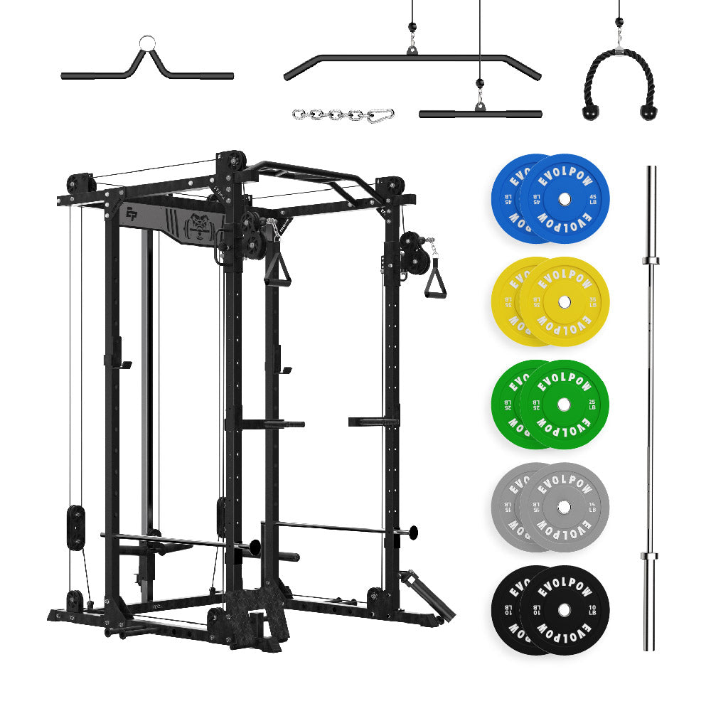 EVOLPOW P2D Brute All-in-One Power Rack Home Gym