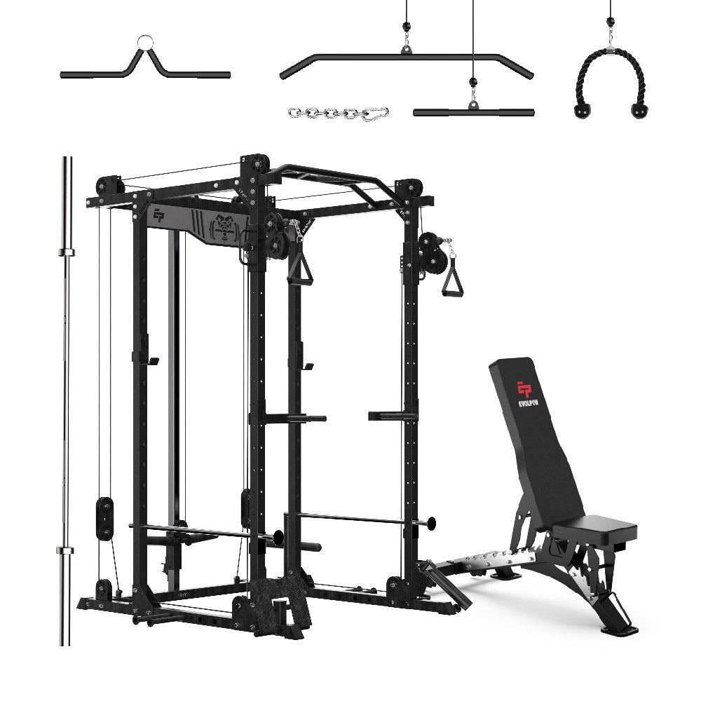 EVOLPOW P2D Brute All-in-One Power Rack Home Gym