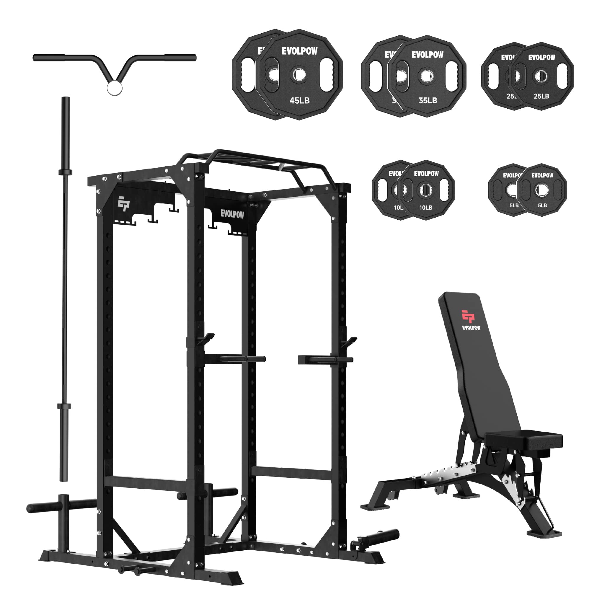 EVOLPOW P3B Tank All-in-One Power Rack Home Gym