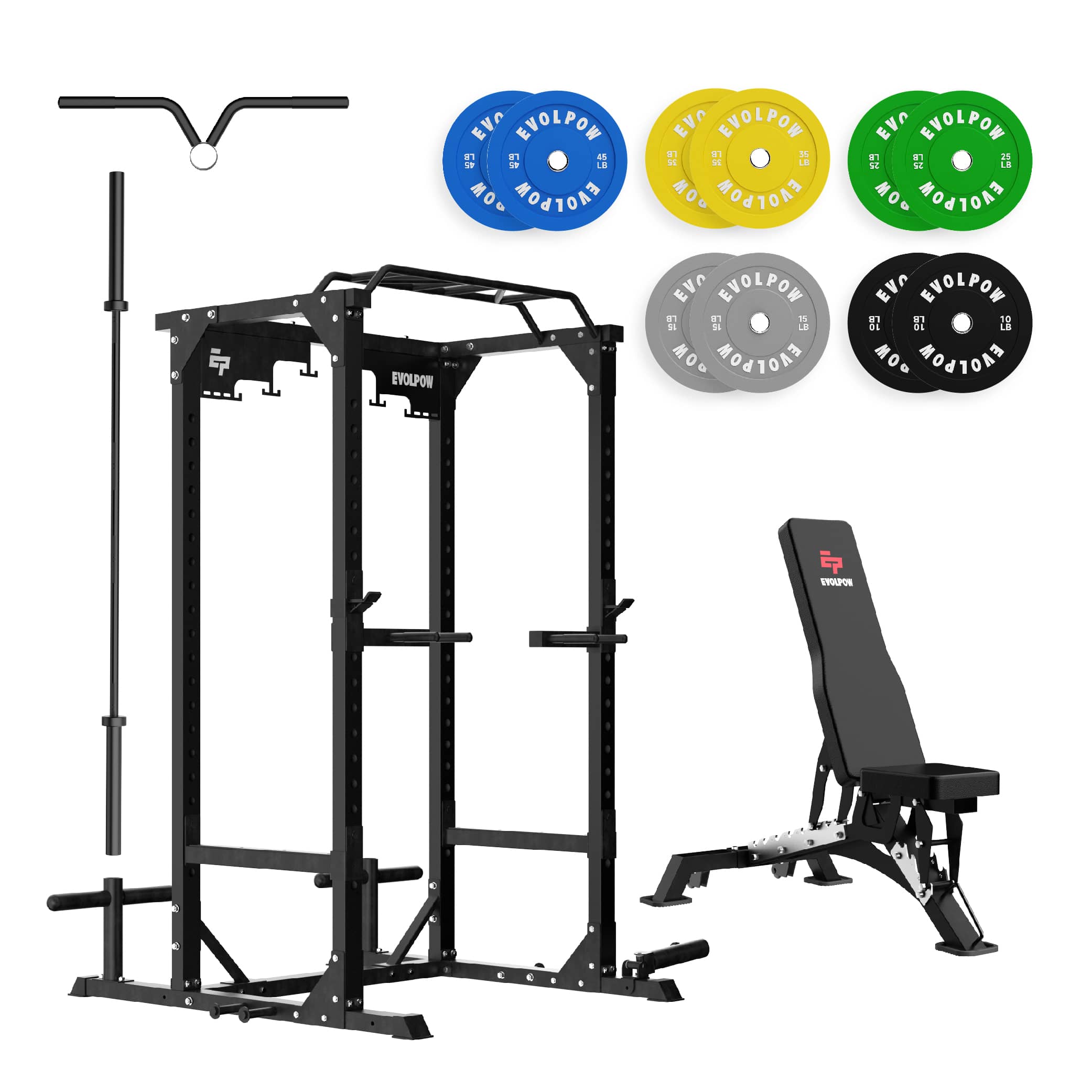 EVOLPOW P3B Tank All-in-One Power Rack Home Gym