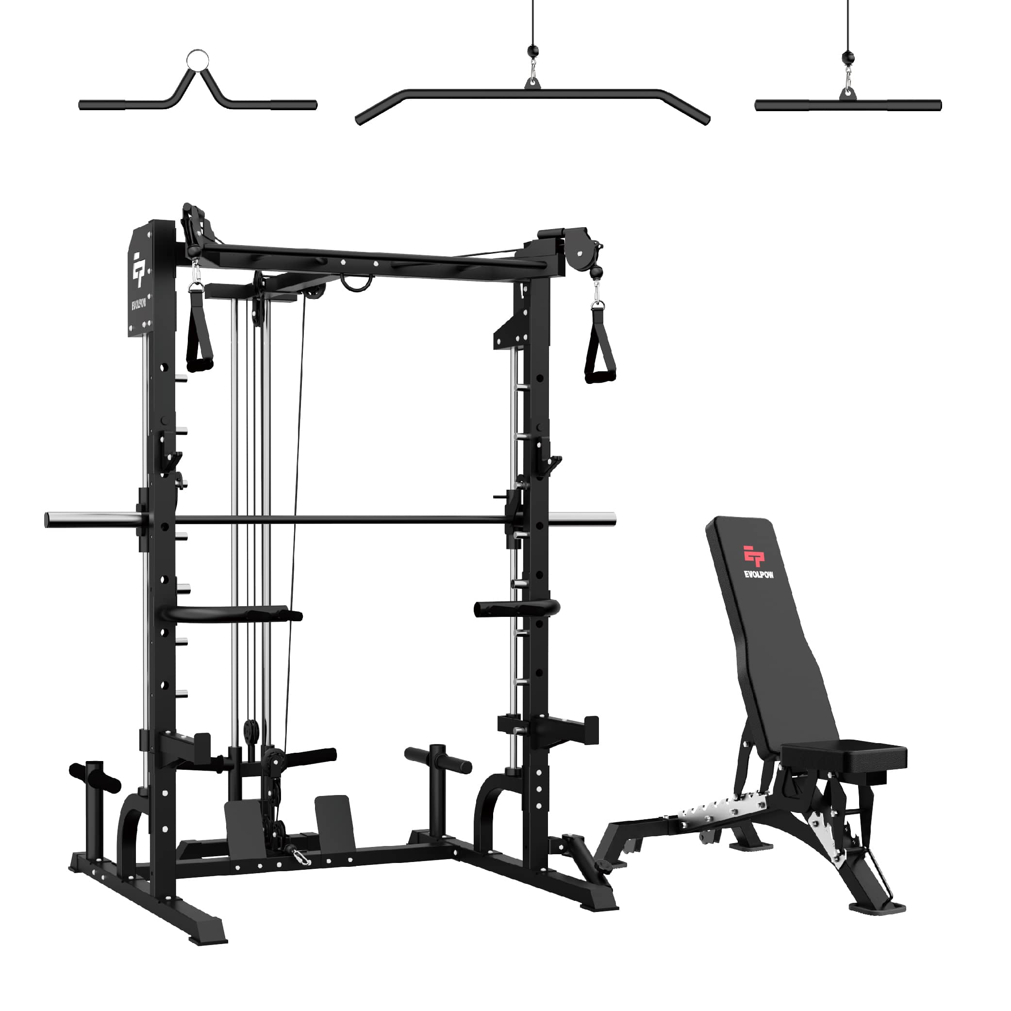 EVOLPOW S3A Tank All-in-One Smith Machine Home Gym