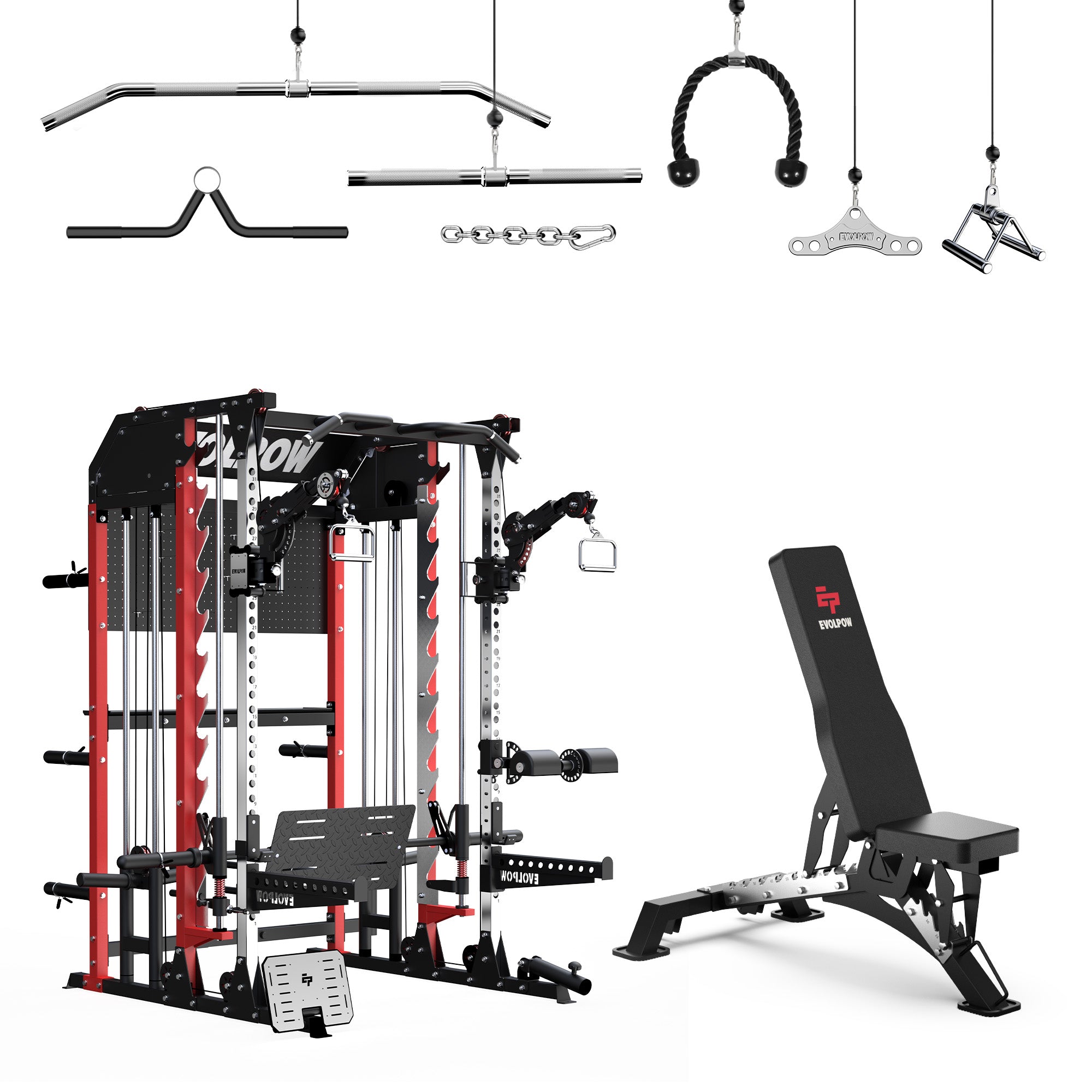 EVOLPOW M2B Pro Brute All-In-One Smith Machine Home Gym