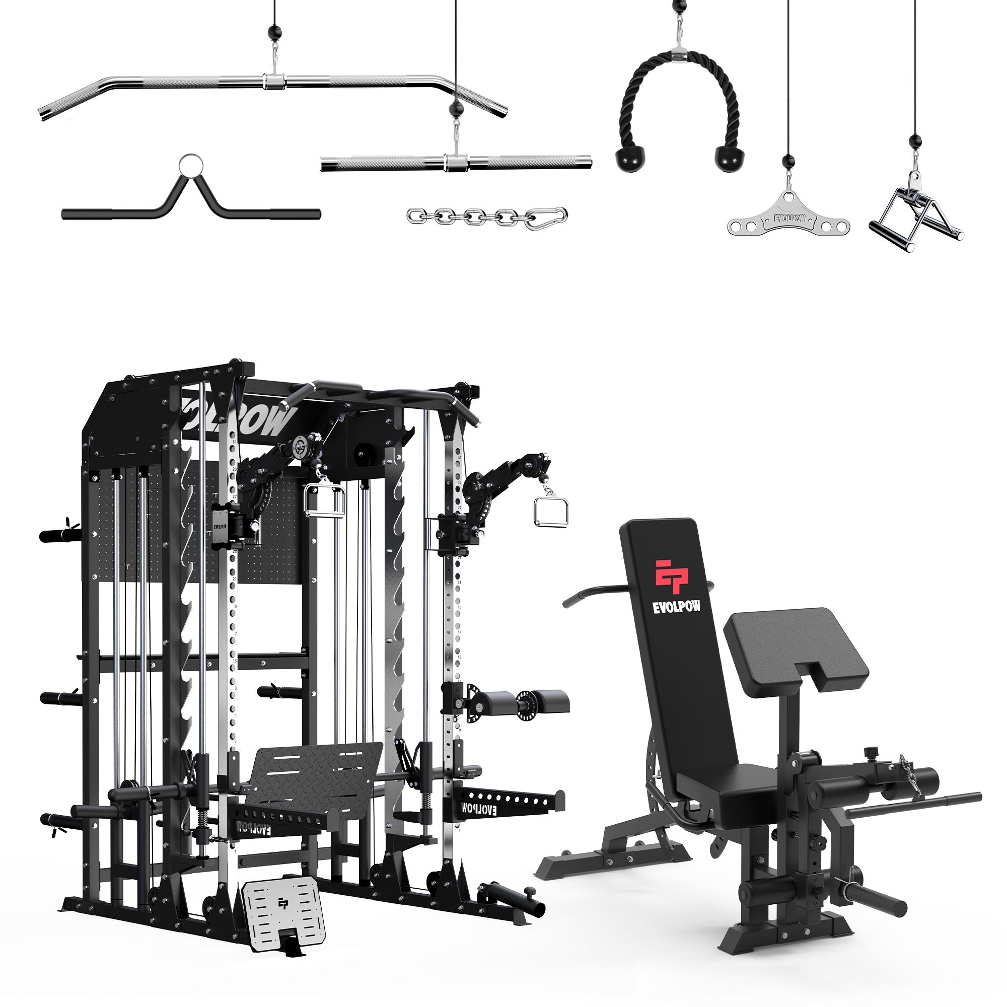 EVOLPOW M2B Pro Brute All-In-One Smith Machine Home Gym