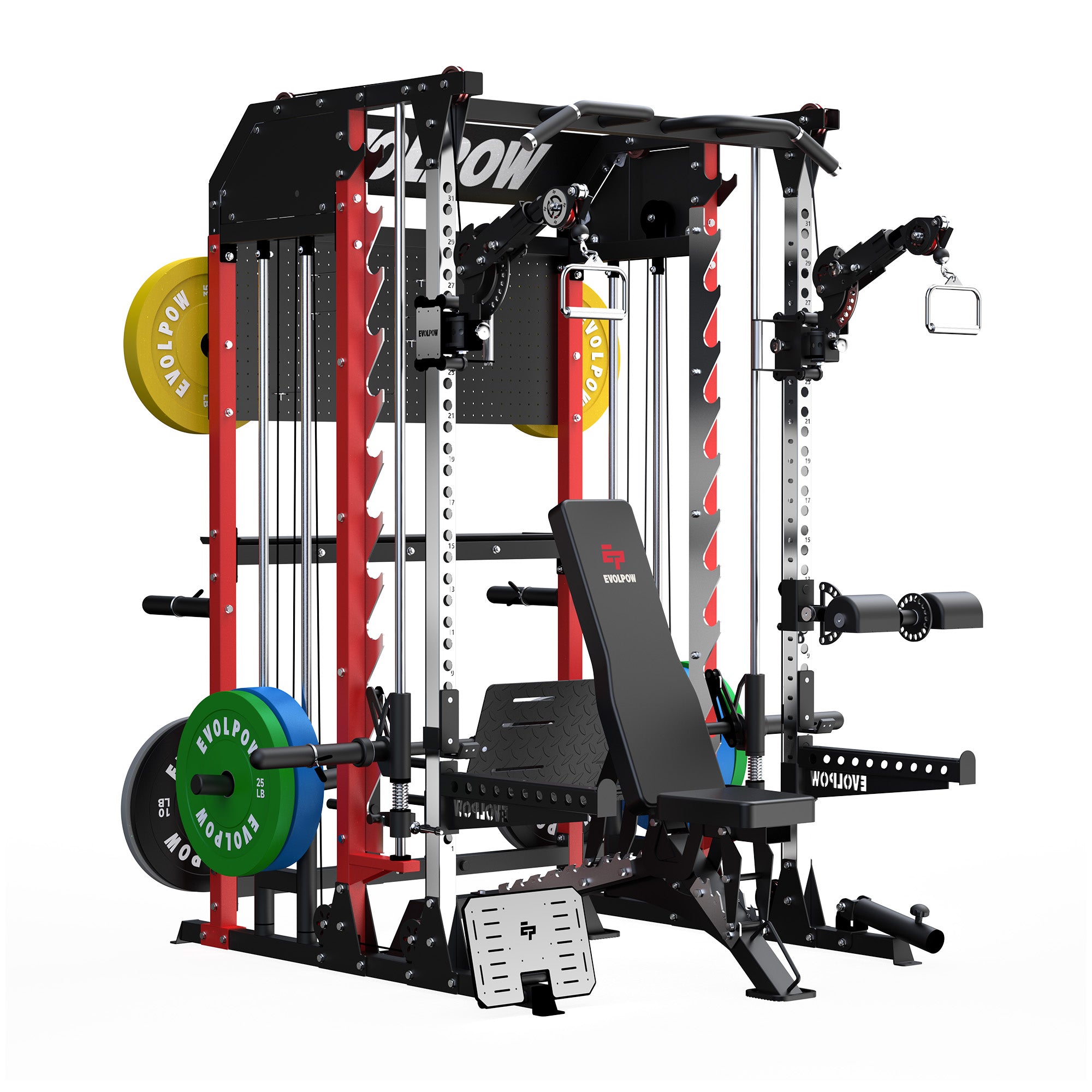 EVOLPOW M2B Pro Brute All-In-One Smith Machine Home Gym Package