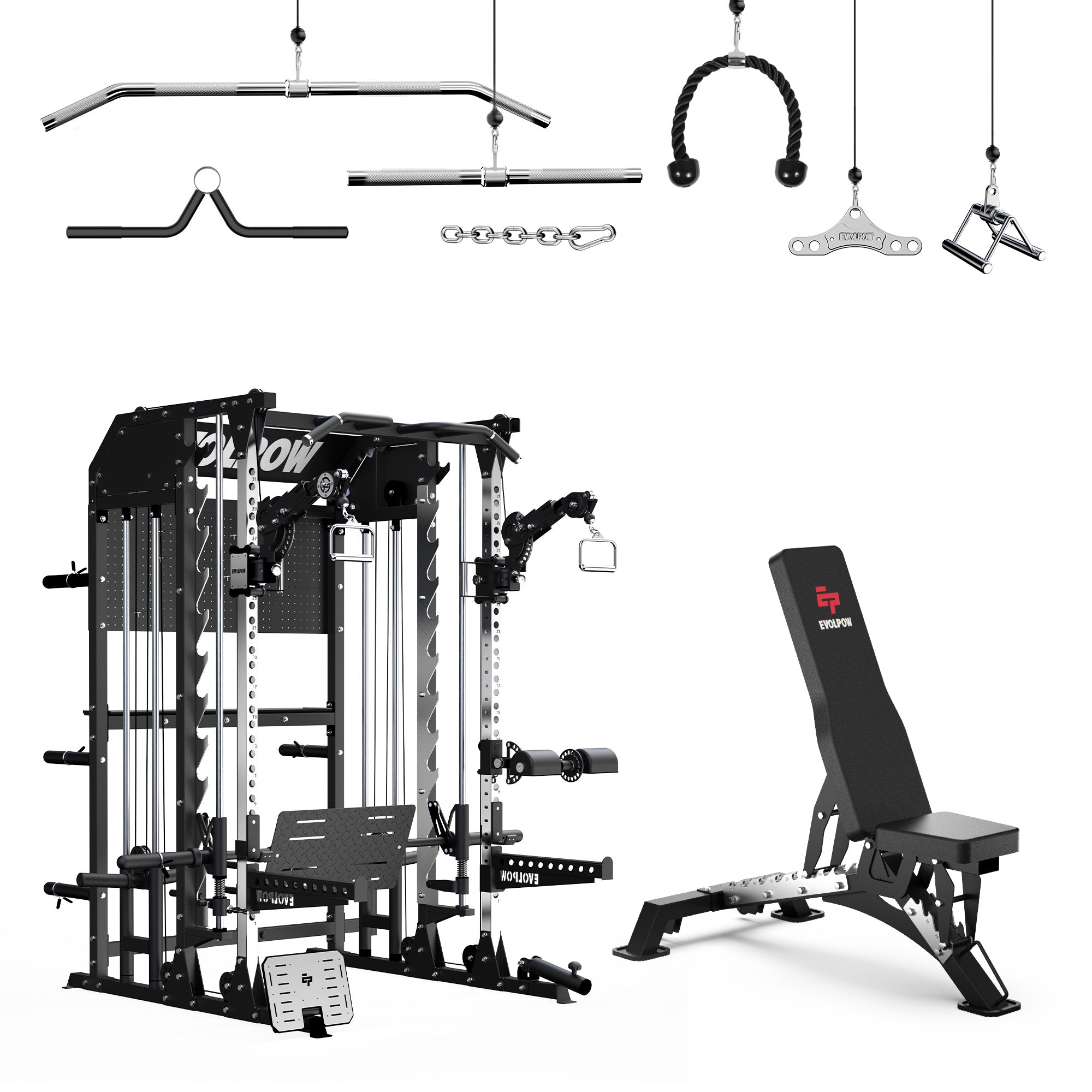 EVOLPOW M2B Pro Brute All-In-One Smith Machine Home Gym