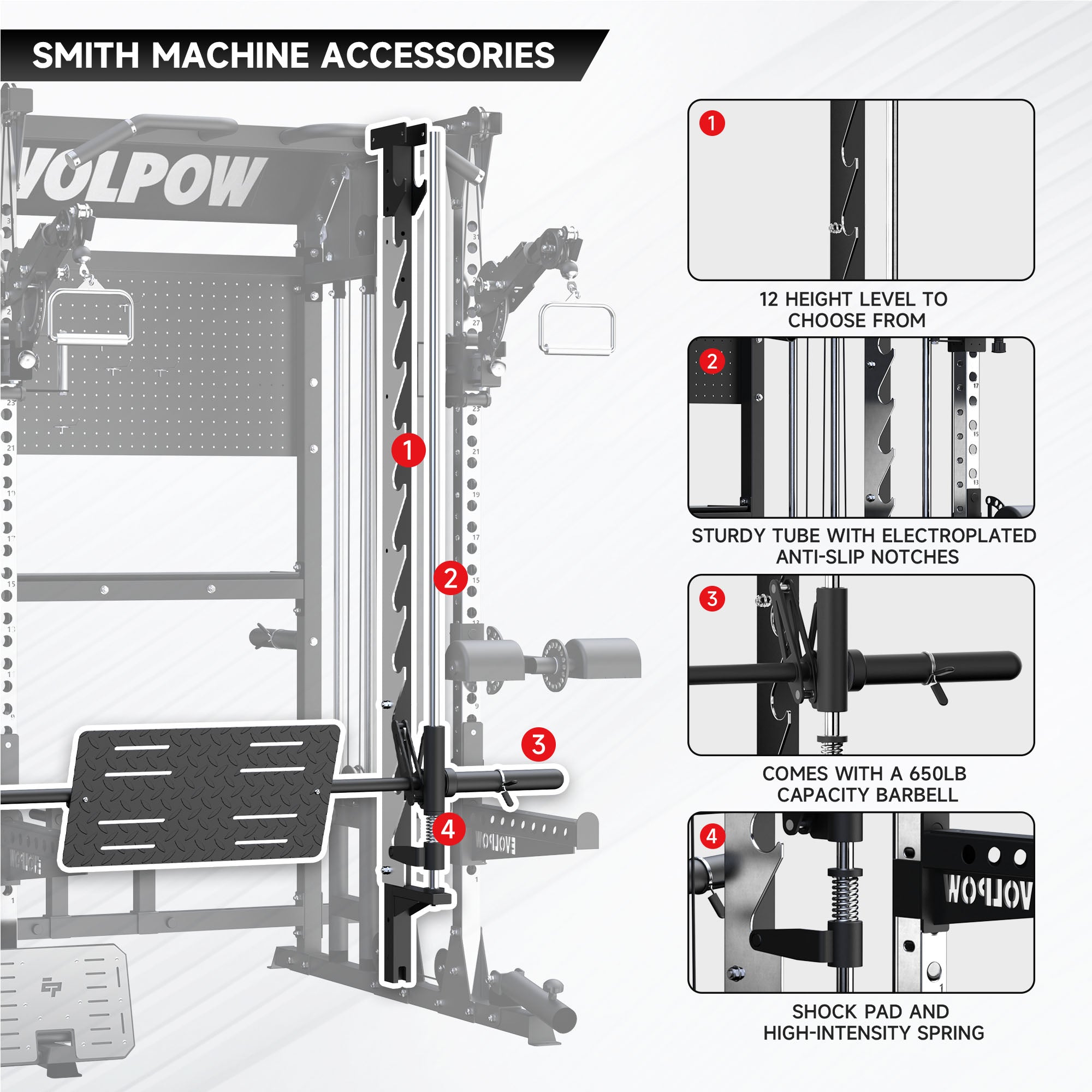 EVOLPOW M2B Pro Brute All-In-One Smith Machine Home Gym