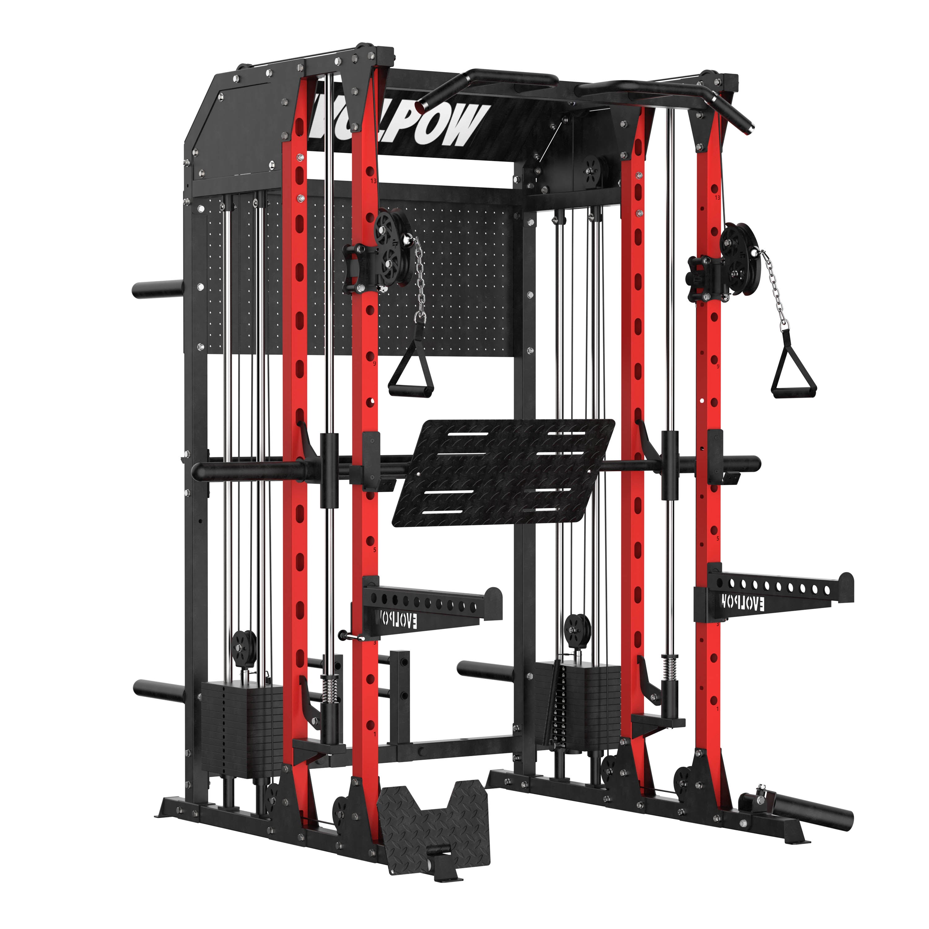 EVOLPOW M2B Brute All-In-One Smith Machine Home Gym with Dual Weight Stacks