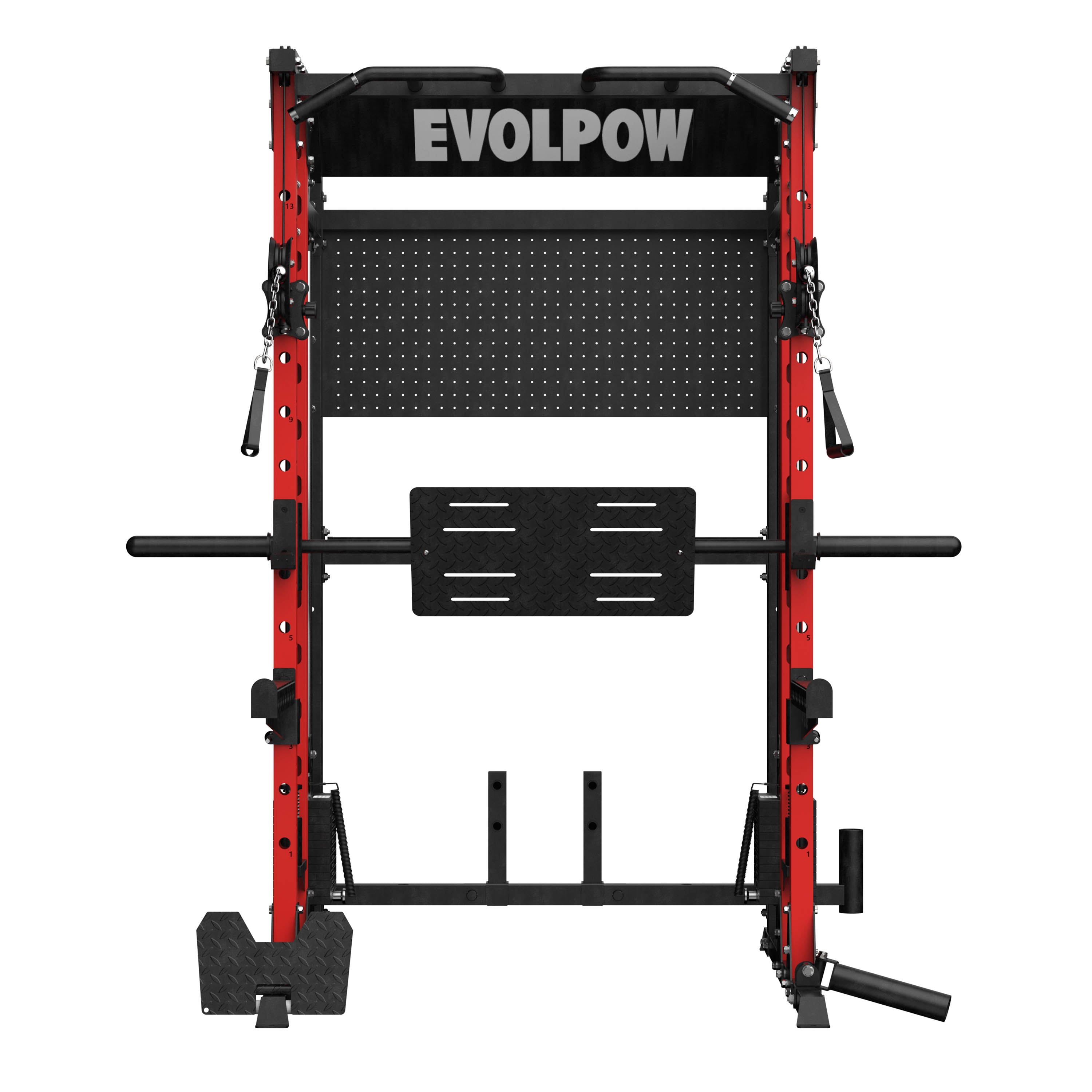 EVOLPOW M2B Brute All-In-One Smith Machine Home Gym with Dual Weight Stacks